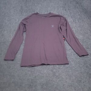 Beverly Hills Polo Club Long Sleeve Tee Mens Small Mauve New Classic T-Shirt